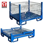 Torin LK48 Industrial Galvanized Folding Warehouse Metal Wire Mesh Cage