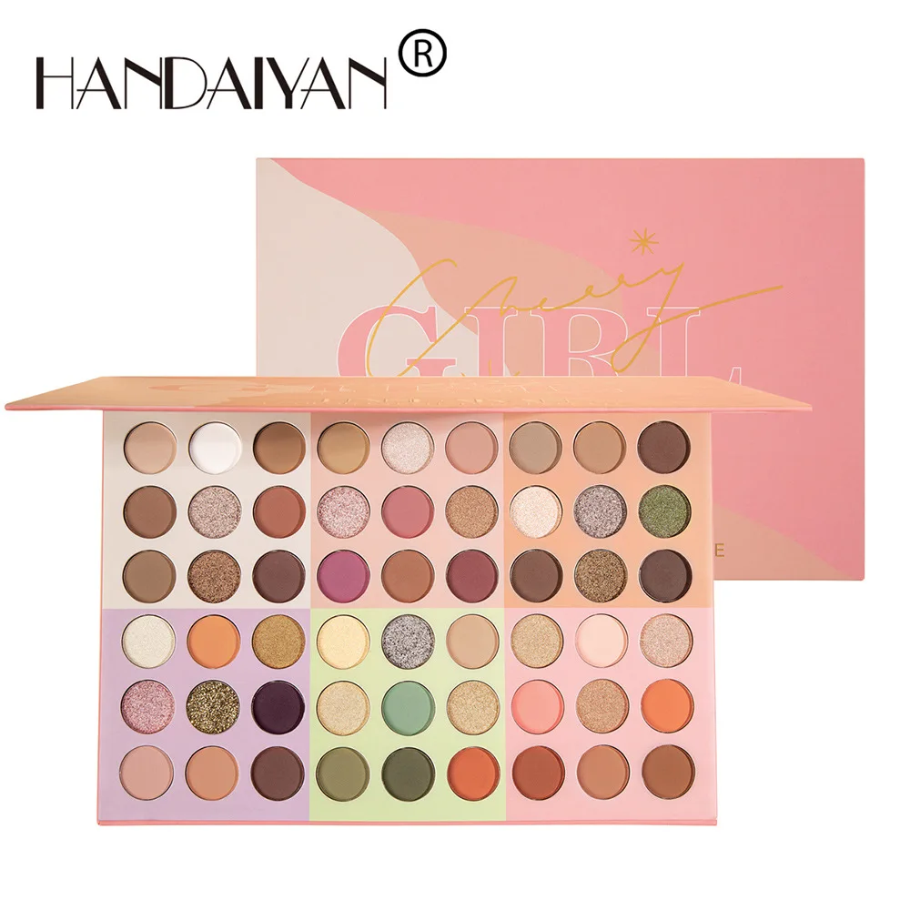 Handaiyan 54 Color Eye Shadow Tray Earth Color Pearl Matte Gold Powder Eye Shadow Eyeshadow Palette
Handaiyan 54 Color Eye Shadow Tray Earth Color Pearl Matte Gold Powder Eye Shadow Eyeshadow Palette