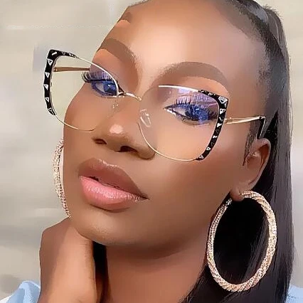 TR90 Anti-blue Light Oversized Square Eyeglasses For Women Vintage Alloy Cat Eye Computer Eyewear Female Clear Glasses Shades
TR90 Anti-blue Light Oversized Square Eyeglasses For Women Vintage Alloy Cat Eye Computer Eyewear Female Clear Glasses Shades