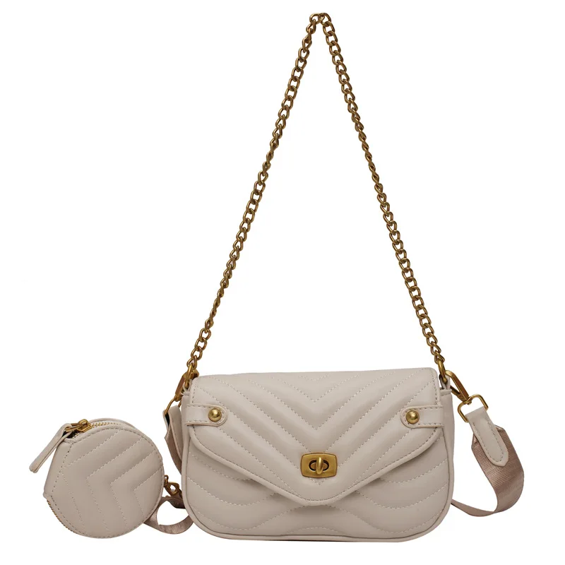 SP1022 Soft Bag Luxury Wide Strip Shoulder Bag Quilted Handbags With Small Matching Wallet For Women, White, blue, black, coffee
SP1022 Soft Bag Luxury Wide Strip Shoulder Bag Quilted Handbags With Small Matching Wallet For Women, White, blue, black, coffee
