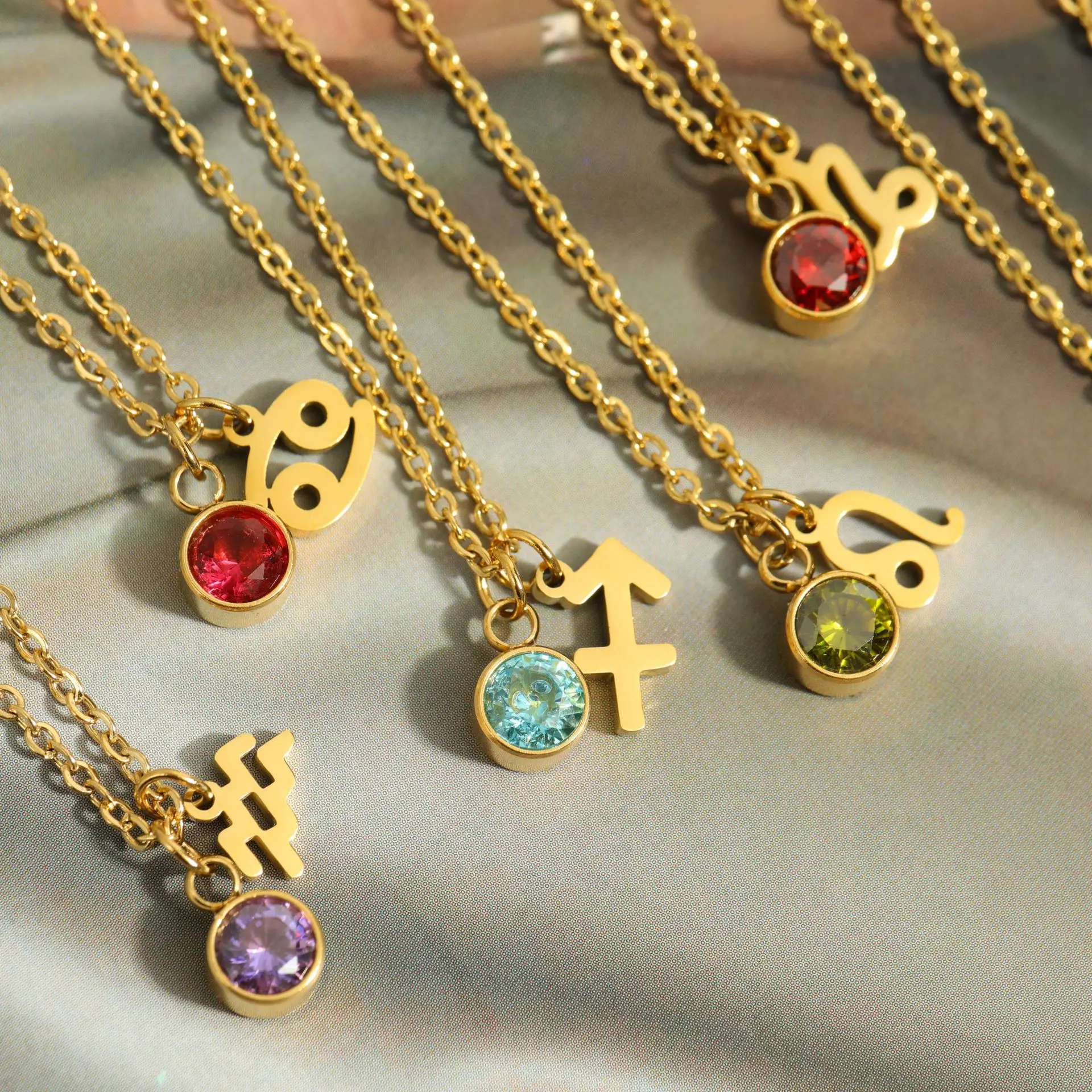 Ins Hot Twelve Star Sign Rune Necklace Animal Stone Titanium Steel Necklace For Woman
Ins Hot Twelve Star Sign Rune Necklace Animal Stone Titanium Steel Necklace For Woman