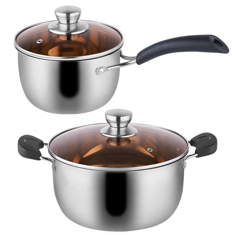 Cookware milk pot metal soup pot stainless steel cooking pot for kitchen
Cookware milk pot metal soup pot stainless steel cooking pot for kitchen