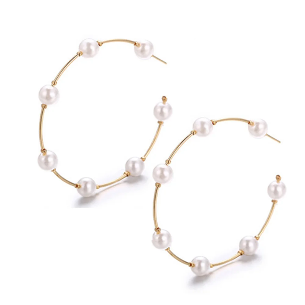 Pearl Hoop Earrings Segmented Pearls with Knot For Women Female Fashion Earrings 2020 Circle Earring Wholesale Jewelry
Pearl Hoop Earrings Segmented Pearls with Knot For Women Female Fashion Earrings 2020 Circle Earring Wholesale Jewelry