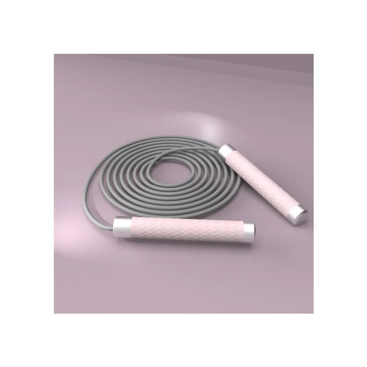 Counterweight handle PVC rope skipping rope silicone handle material smoothly rotating skipping rope
Counterweight handle PVC rope skipping rope silicone handle material smoothly rotating skipping rope