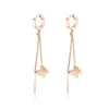 High Quality Hot Selling Celebrity Stud Parts Real Butterfly Wing Qingdao Earring