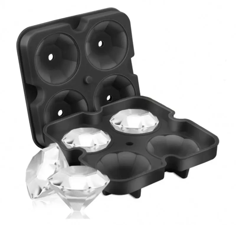 Diamond Ice Tray Silicon Bar Wiskey Ice Tray Mold Chocolate Molds Ice Cream Silicone Mold, Black
Diamond Ice Tray Silicon Bar Wiskey Ice Tray Mold Chocolate Molds Ice Cream Silicone Mold, Black