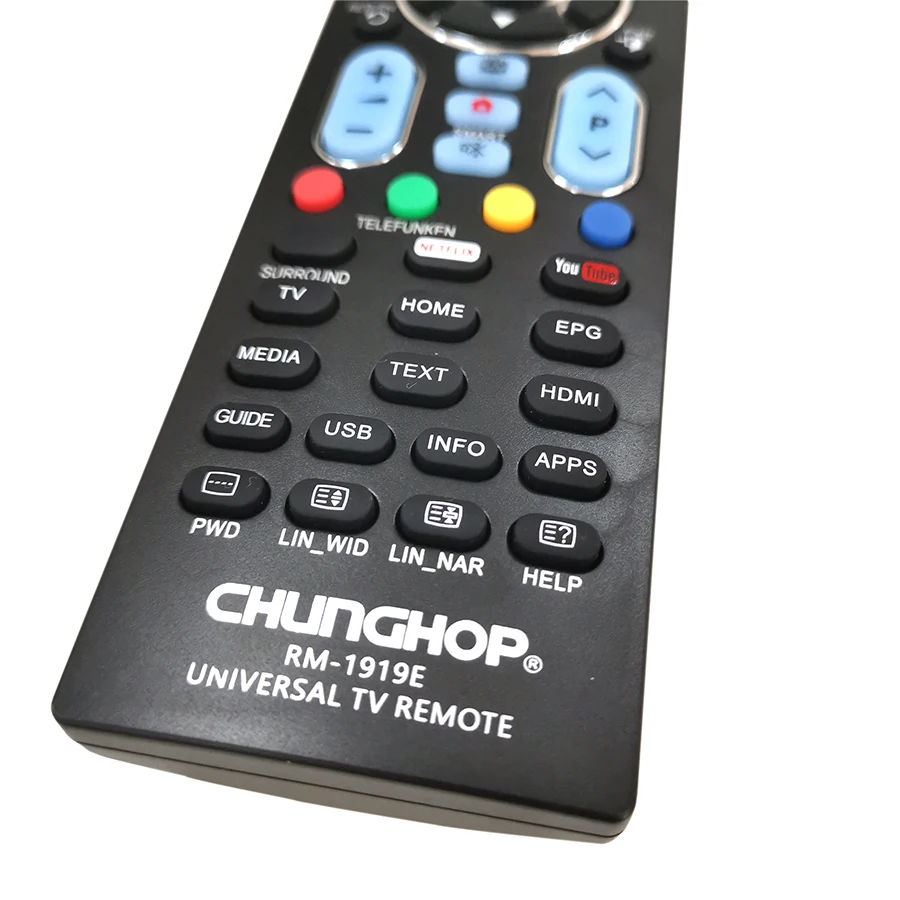 Mando A Distancia Universal Rm E Para Tv Sankey Tv Hd Con Teclas