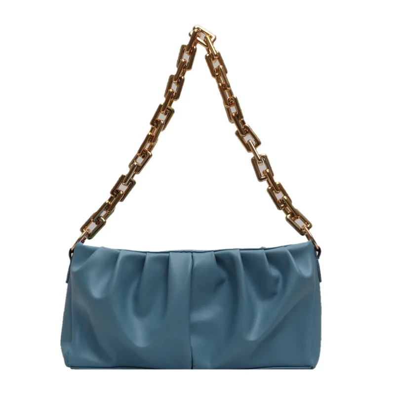 2021 new fashion pouched bag women fashion handbags shoulder cloud bag with gold chain, As picture
2021 new fashion pouched bag women fashion handbags shoulder cloud bag with gold chain, As picture