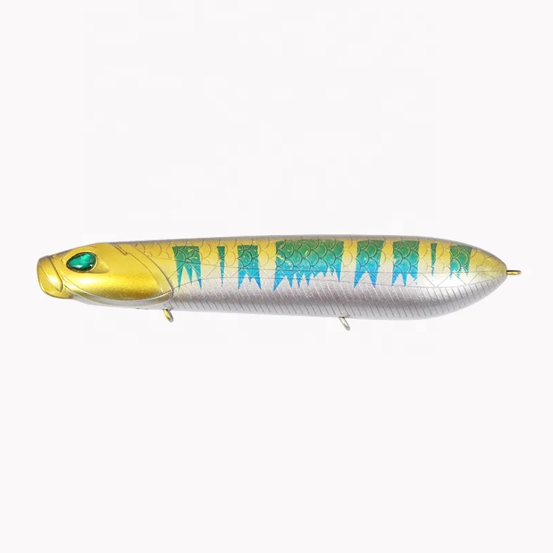 

In Stock Saltwater And Freshwater Floating Pencil Fishing Lure 10g 14g Artificial Hard Bait Popper Pencil Hard Lure, 6 colors