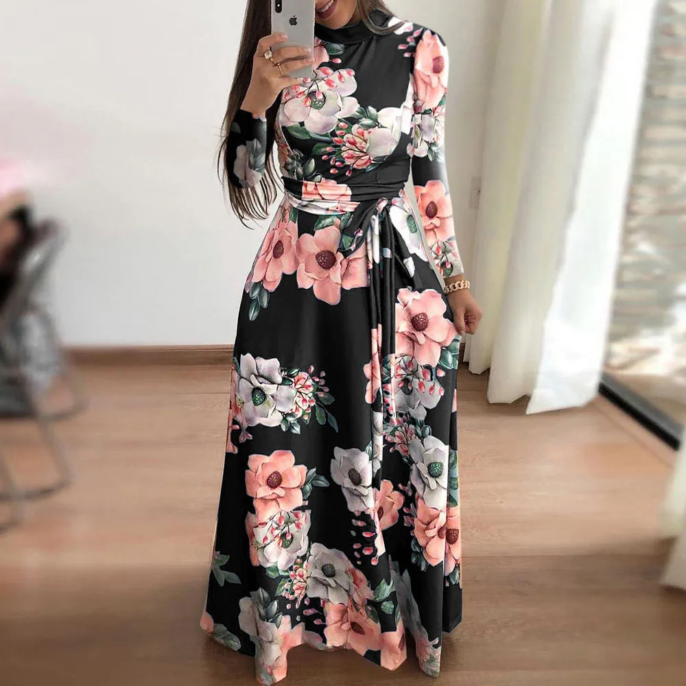 Hot sale Women's Dress Long Sleeve Floral Chiffon Plus Size Maxi Women Casual Bohemian Ladies Dresses
Hot sale Women's Dress Long Sleeve Floral Chiffon Plus Size Maxi Women Casual Bohemian Ladies Dresses