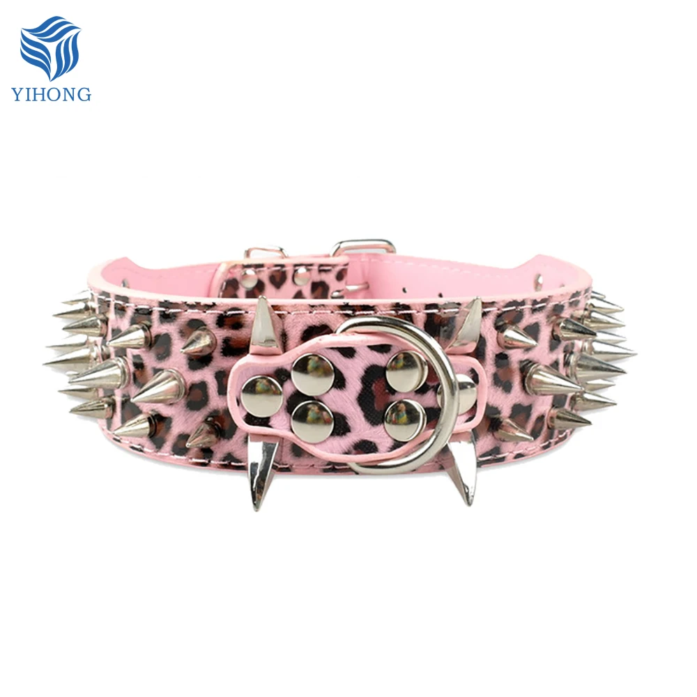 Wholesale Custom Leather Spiked Dog Collar with Rivet Durable Pet Collar for Large Dogs, Colorful
Wholesale Custom Leather Spiked Dog Collar with Rivet Durable Pet Collar for Large Dogs, Colorful
