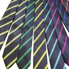 Wholesale custom fashion designer knitted wedding school business mens 100% silk neck ties with logo