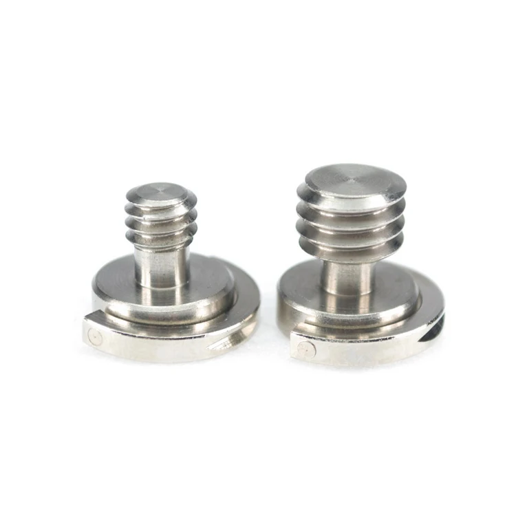 Camera Screws 1//4 Inch D-Ring Screw Stainless Steel Quick Release Screw Silver