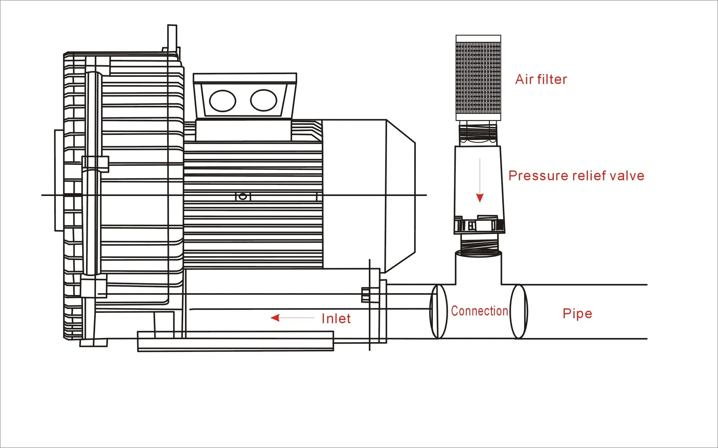 Air filter drawing