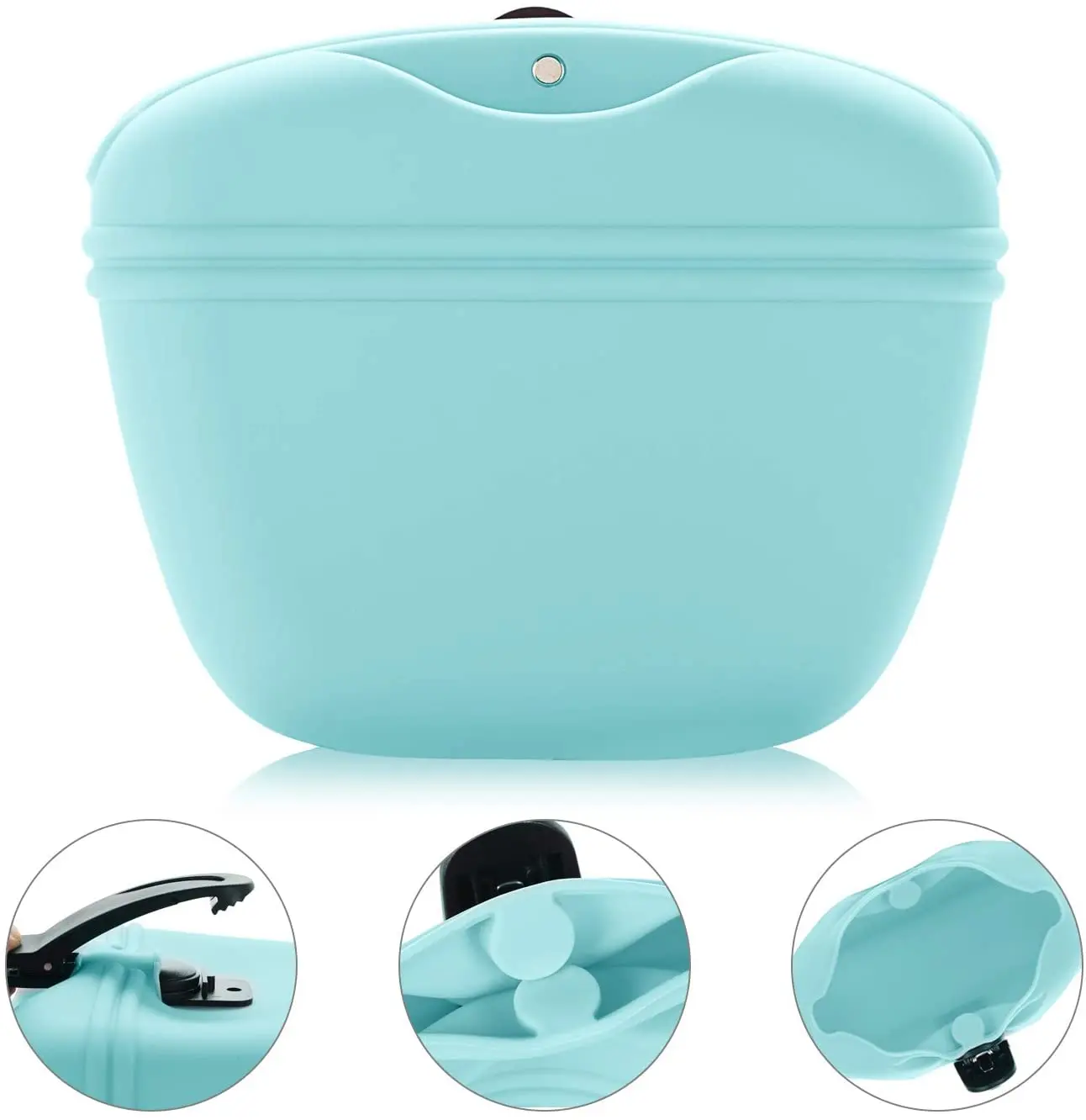 Dog Treat Pouch Silicone Portable Dog Treat Bag Food Snack Pouch Haversack Pet Training Pocket with Clip and Magnetic Closing, Blue;red
Dog Treat Pouch Silicone Portable Dog Treat Bag Food Snack Pouch Haversack Pet Training Pocket with Clip and Magnetic Closing, Blue;red