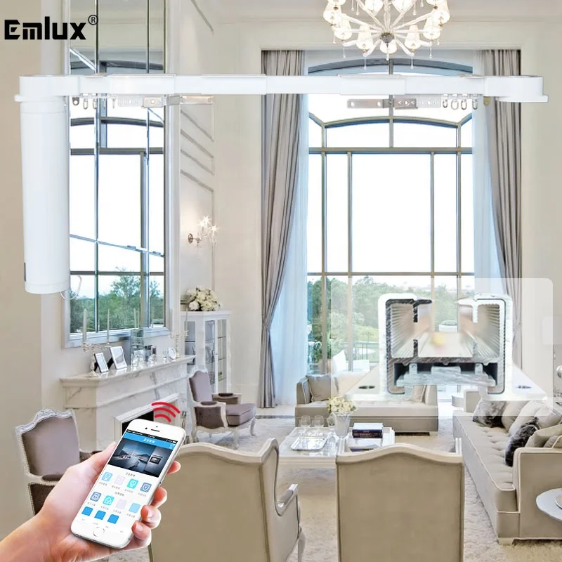 Best quality Modern American Hotel blackout Adjustable DIY curtain kit Wireless Curtain Motor 
Best quality Modern American Hotel blackout Adjustable DIY curtain kit Wireless Curtain Motor