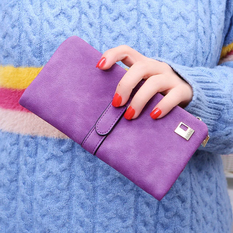 New Woman Korean Ladies Long Wallet Frosted Retro Multi-Card Coin Purse Wallets, As the picture display
New Woman Korean Ladies Long Wallet Frosted Retro Multi-Card Coin Purse Wallets, As the picture display