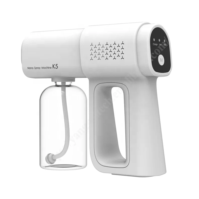 Blue Light Disinfect Rechargeable Automatic Spray Gun Nano Fog Sprayer Gun Mist Electric Portable Wireless K5 Nano Spray Gun
Blue Light Disinfect Rechargeable Automatic Spray Gun Nano Fog Sprayer Gun Mist Electric Portable Wireless K5 Nano Spray Gun