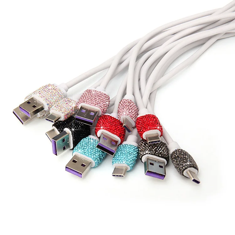 New diamond type-c data cable 5A fast charging line spot car phone charging line, Colorful
New diamond type-c data cable 5A fast charging line spot car phone charging line, Colorful