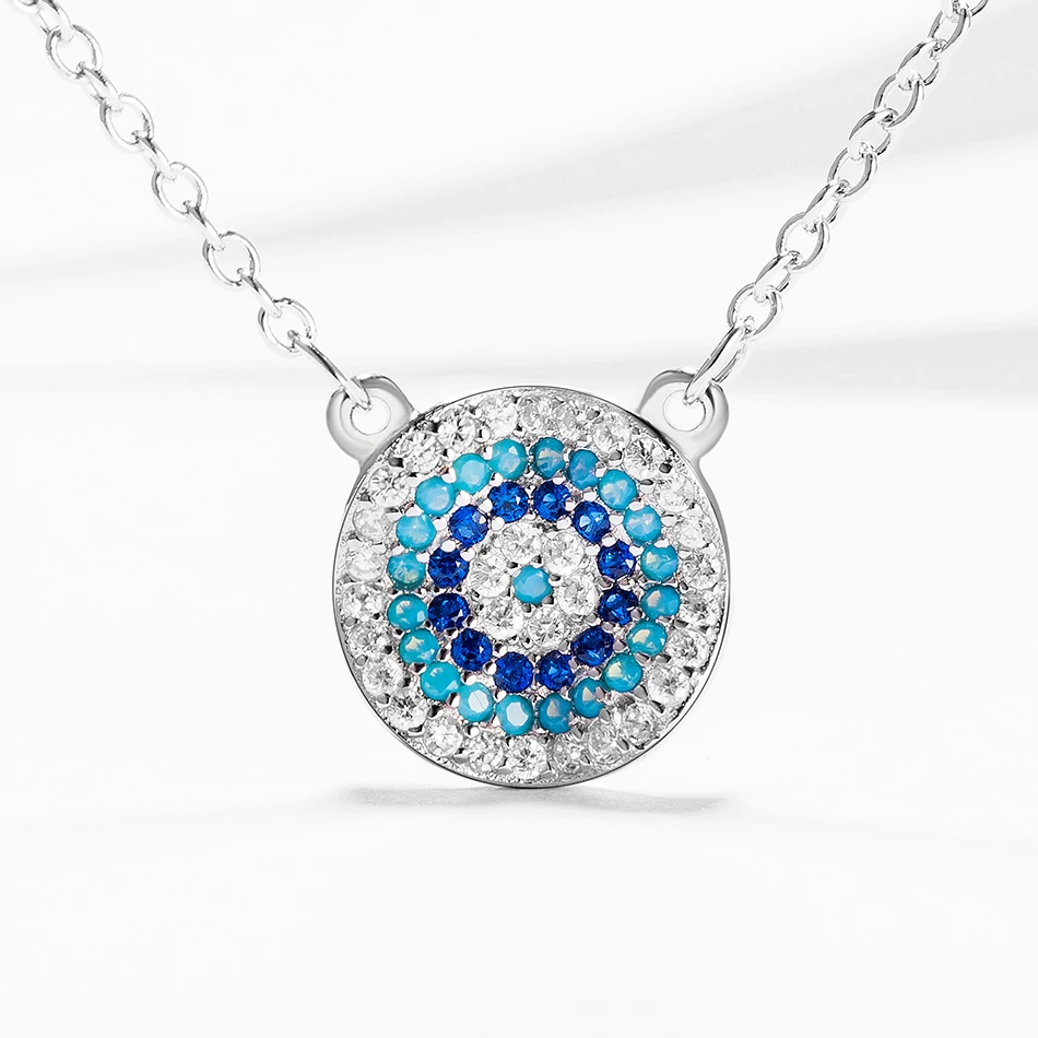 Original Design 925 Sterling Silver Necklace With Crystal Blue Eye Pendants Necklaces for Women Fashion Jewelry
Original Design 925 Sterling Silver Necklace With Crystal Blue Eye Pendants Necklaces for Women Fashion Jewelry