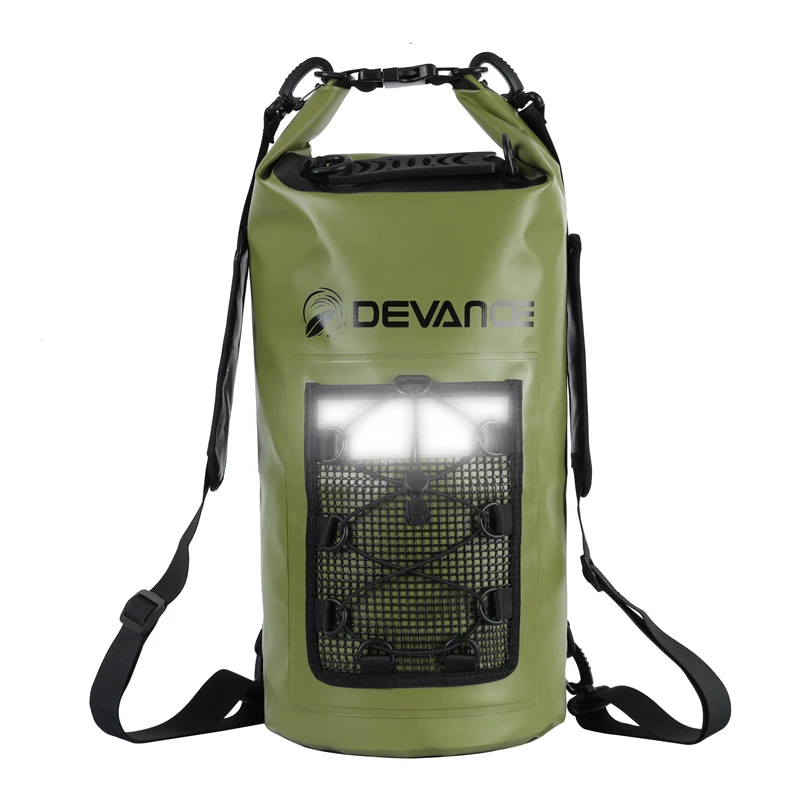 20L High visibility waterproof dry bag backpack with padding strap and front mesh pocket, Black white pink yellow blue green red camo
20L High visibility waterproof dry bag backpack with padding strap and front mesh pocket, Black white pink yellow blue green red camo