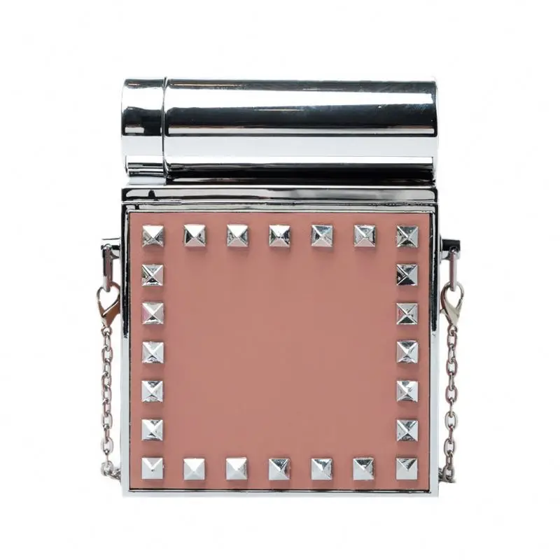 Rivets Classic Acrylic Evening Bag Lady Handbags Made In China Square Box Crossbody Handbag, 8 colors
Rivets Classic Acrylic Evening Bag Lady Handbags Made In China Square Box Crossbody Handbag, 8 colors