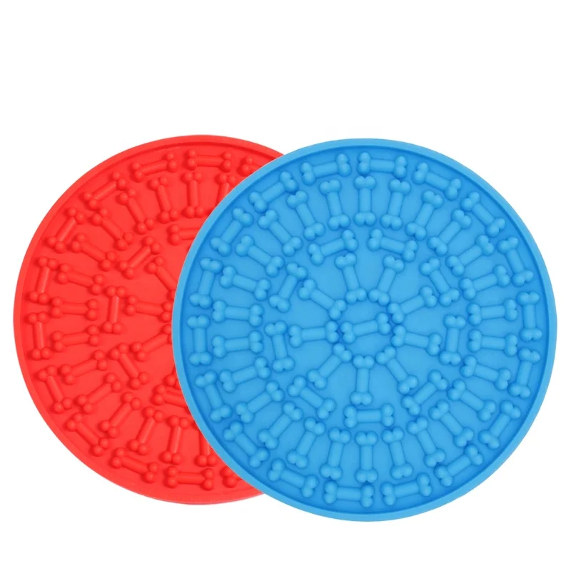 Factory Wholesale Bone Print Dog Lick Pad Silicone Pet Dog Lick Mat With Suction, Blue/red
Factory Wholesale Bone Print Dog Lick Pad Silicone Pet Dog Lick Mat With Suction, Blue/red