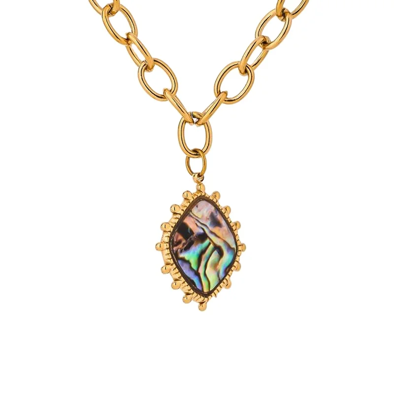 JINYOU 1446 Statement Jewelry Stainless Steel Gold Plated Necklace Shell Pendant Necklace for Women 2022
JINYOU 1446 Statement Jewelry Stainless Steel Gold Plated Necklace Shell Pendant Necklace for Women 2022