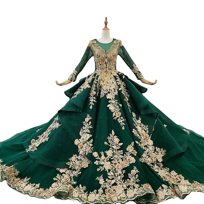 Full Sleeve Bridal Ball dress Muslim Wholesale High Quality Luxury Sequins Lace Wedding Dress Big ball Wedding Bridal Gowns, Custom made
Full Sleeve Bridal Ball dress Muslim Wholesale High Quality Luxury Sequins Lace Wedding Dress Big ball Wedding Bridal Gowns, Custom made