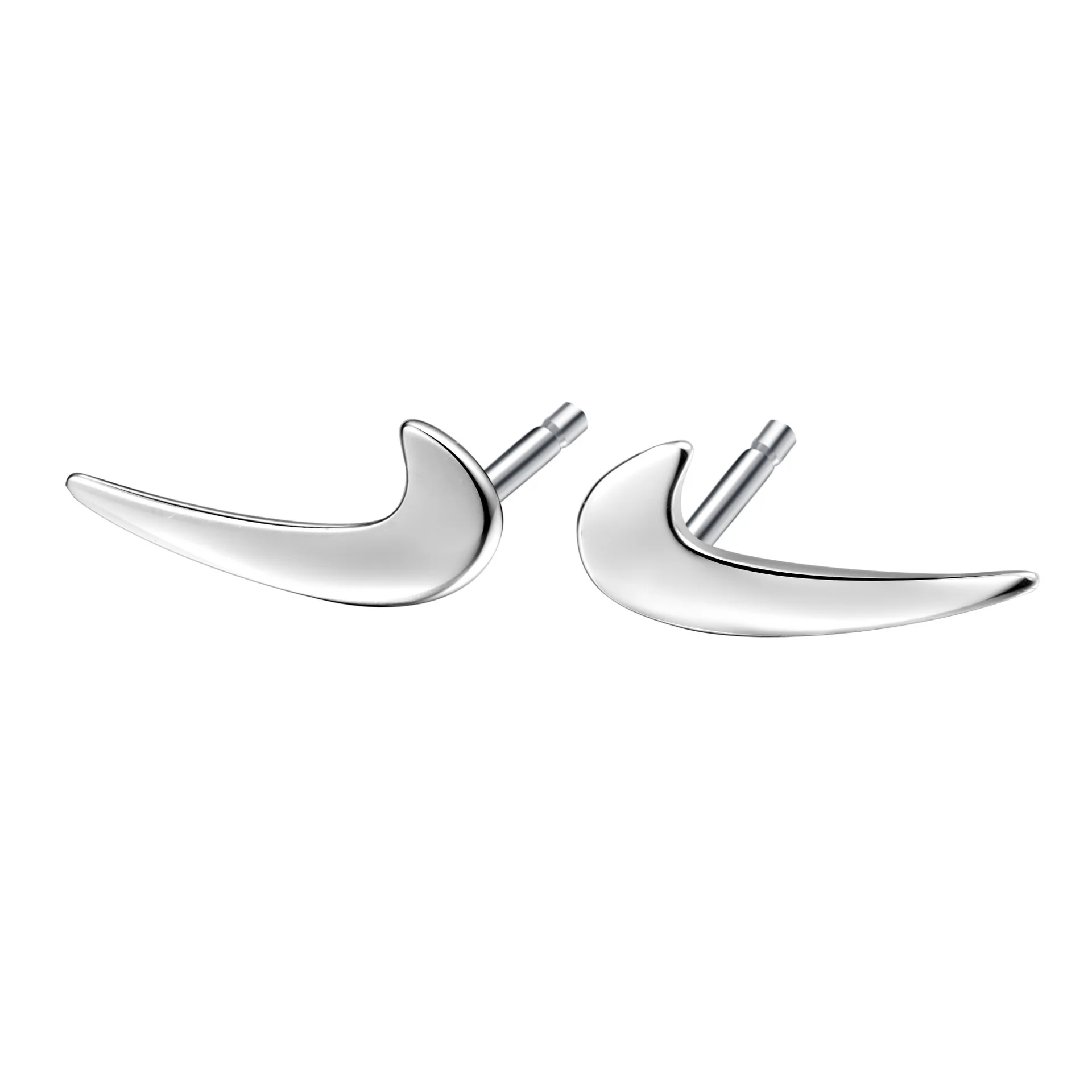 New Fashion Stainless Steel Gold Plated Sports Brand Logo Nike-shape Stud Earrings For Men Women, Antique-silver / silver
New Fashion Stainless Steel Gold Plated Sports Brand Logo Nike-shape Stud Earrings For Men Women, Antique-silver / silver