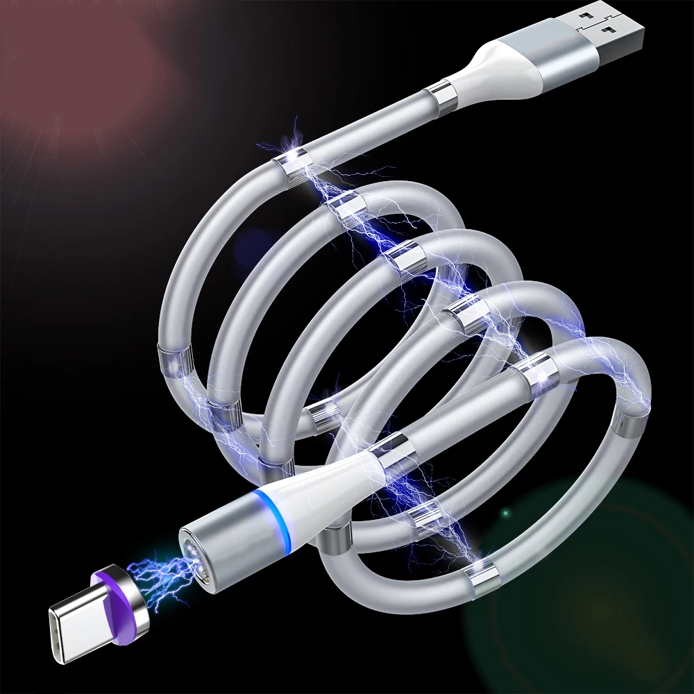 Fast Charge 3A Magic Rope Magnetic Data Cable For iPhone Samsung Xiaomi Automatically Retractable Micro USB Type C Phone Cable
Fast Charge 3A Magic Rope Magnetic Data Cable For iPhone Samsung Xiaomi Automatically Retractable Micro USB Type C Phone Cable