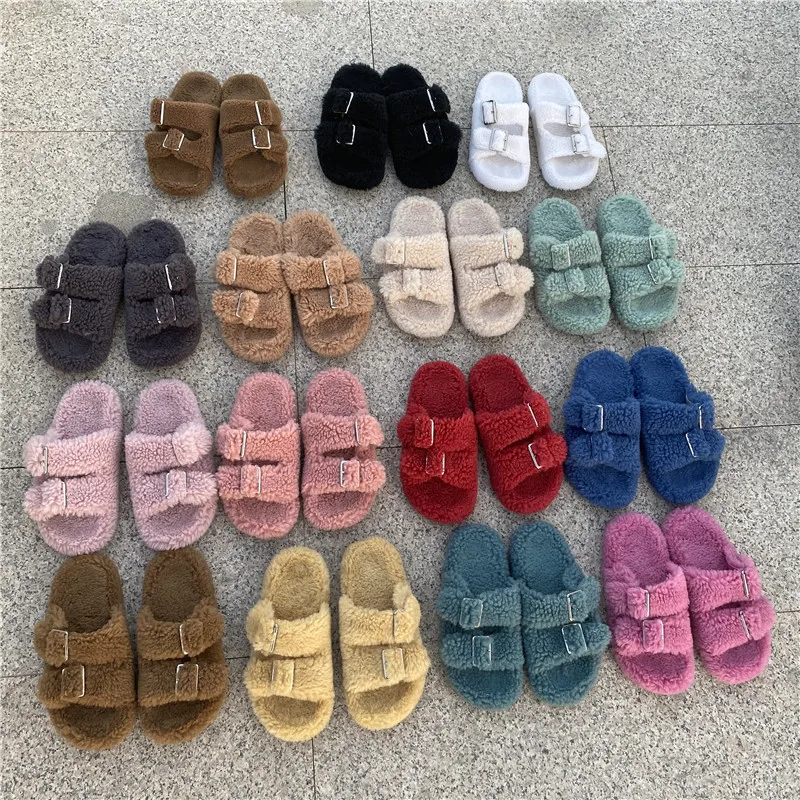 Ladies Fashion Fur Slippers Artificial Sheepskin Slippers Wholesale Flat Casual Slippers, Customer's request
Ladies Fashion Fur Slippers Artificial Sheepskin Slippers Wholesale Flat Casual Slippers, Customer's request