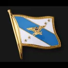 Custom made lapel pin soft enamel national flag lapel pin