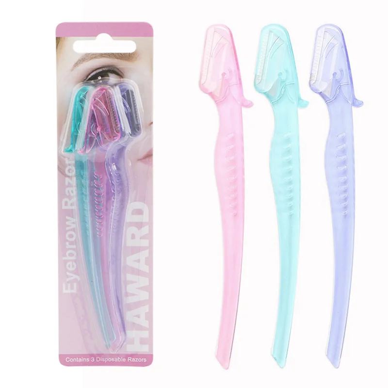 3pcs Blades Shaver Knife Eye Brow Shaping Eyebrow Remover Trimmer Pen For Women Makeup, 3 colors
3pcs Blades Shaver Knife Eye Brow Shaping Eyebrow Remover Trimmer Pen For Women Makeup, 3 colors