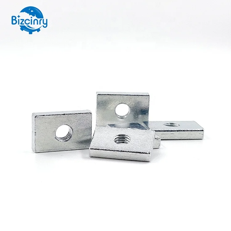 Galvanized Steel Square Rack Nut Threaded Rod And Nut For Connecting