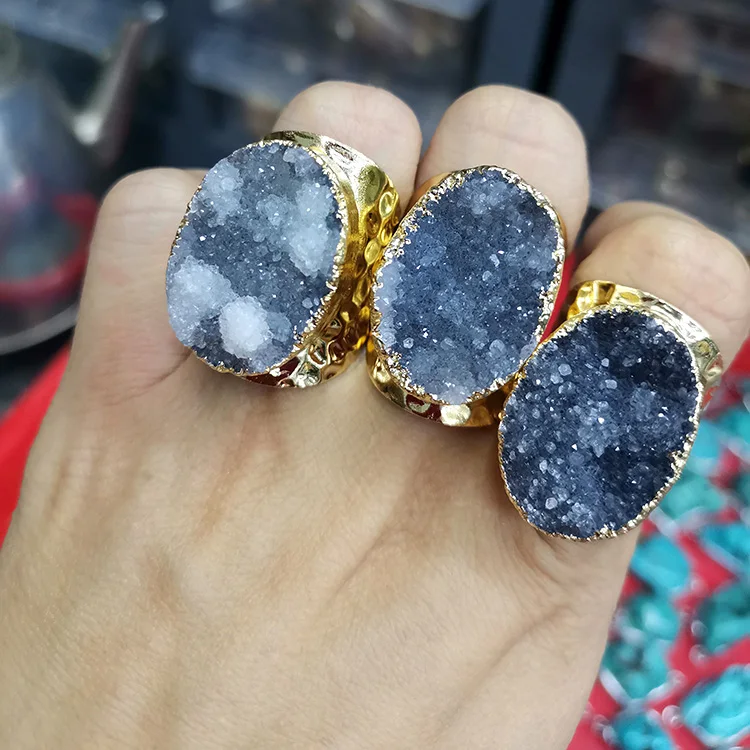 RG1045 Fashion Gold Dipped Plated Natural Agate Stone Druzy Ring,wholesale druzy stone ring
RG1045 Fashion Gold Dipped Plated Natural Agate Stone Druzy Ring,wholesale druzy stone ring