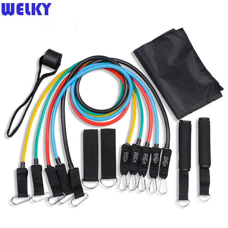 Customized Logo Fitness Equipment Gym Home Use Resistance Bands Set TPE with Color Box
Customized Logo Fitness Equipment Gym Home Use Resistance Bands Set TPE with Color Box