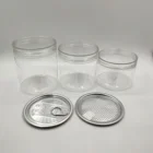PET can for food transparent plastic jar