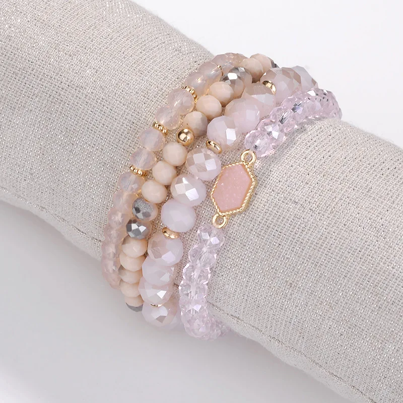 Natural Stone Beads, Glass Crystal Beaded Bracelet Set, Jewelry Bracelet, Picture shows
Natural Stone Beads, Glass Crystal Beaded Bracelet Set, Jewelry Bracelet, Picture shows
