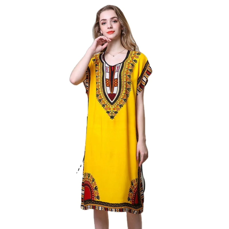 Factory Wholesale Ethnic Style Nightdress Home Wear Casual With Drawstring Women Causal Dress, 9 colors shown in pictures
Factory Wholesale Ethnic Style Nightdress Home Wear Casual With Drawstring Women Causal Dress, 9 colors shown in pictures