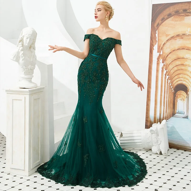 Fashion Green Off Shoulder Mermaid Evening Dress Prom Gown
Fashion Green Off Shoulder Mermaid Evening Dress Prom Gown