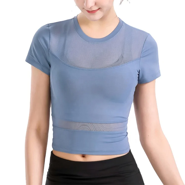 Yoga Women's Top Breathable Mesh Crop T-shirt Fitness Short Sleeve Sports Casual Woven Spring Summer Plain Dyed Custom OEM ODM
Yoga Women's Top Breathable Mesh Crop T-shirt Fitness Short Sleeve Sports Casual Woven Spring Summer Plain Dyed Custom OEM ODM