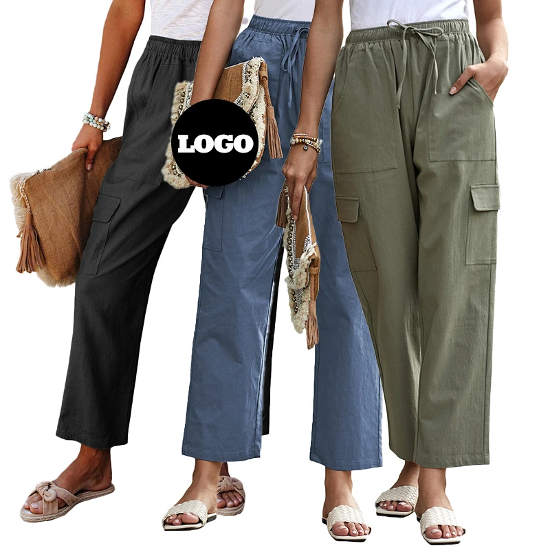 Custom Logo Ladies Pocketed Casual Solid Black High Waist Belt Harem Slit Work Cargo Women Pants
Custom Logo Ladies Pocketed Casual Solid Black High Waist Belt Harem Slit Work Cargo Women Pants
