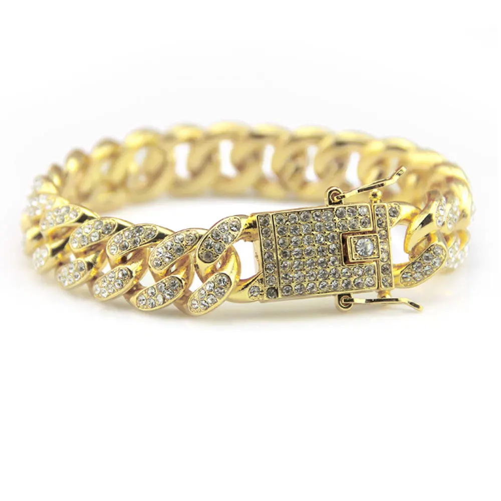 cheap 12mm wide hip hop iced ice out rhinestone diamond cuban link tennis bling chain bracelet jewelry men, Gold and silver
cheap 12mm wide hip hop iced ice out rhinestone diamond cuban link tennis bling chain bracelet jewelry men, Gold and silver