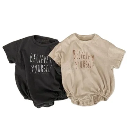 Fashion Casual CottonLetter Printed Short Sleeve Unisex Baby Romper Clothes, Picture shows 
Fashion Casual CottonLetter Printed Short Sleeve Unisex Baby Romper Clothes, Picture shows