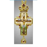 

Latest Design High Quality Catholic Orthodox Cross Pendant Jesus Big Badge Cross Necklace Handmade Cross Necklace