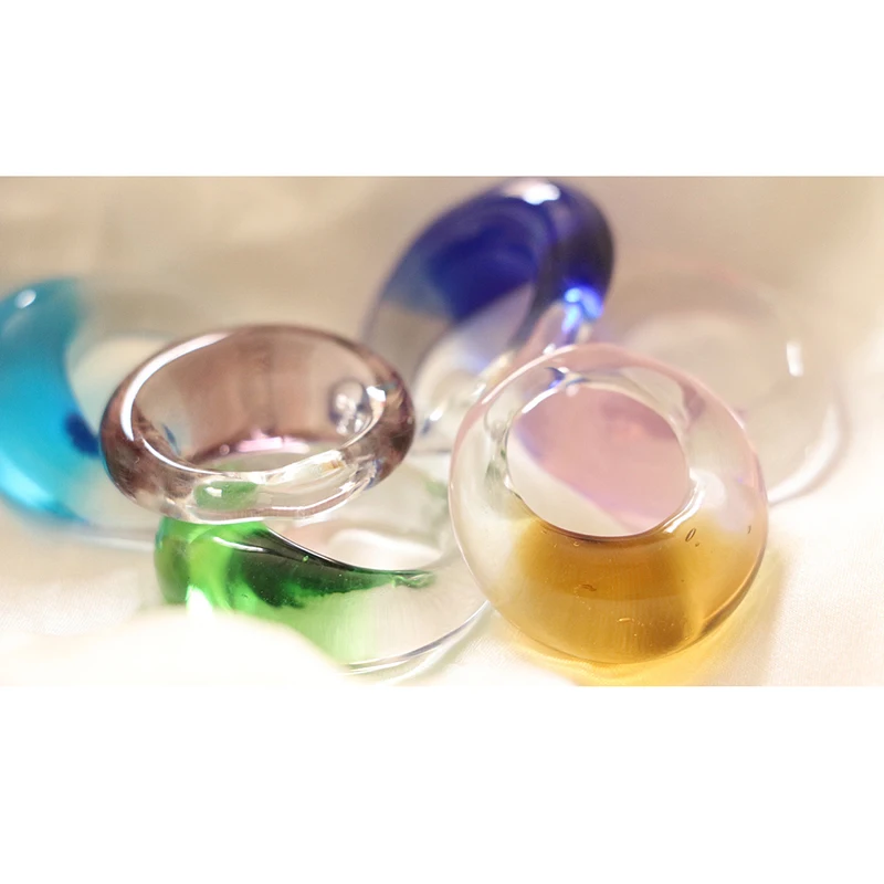 6 Colors Chunky Dome Clear Glaze Rings Colorful Glass Ring Women Accessories Korean Plain Minimalist Handmade Jewelry Summer Hot
6 Colors Chunky Dome Clear Glaze Rings Colorful Glass Ring Women Accessories Korean Plain Minimalist Handmade Jewelry Summer Hot