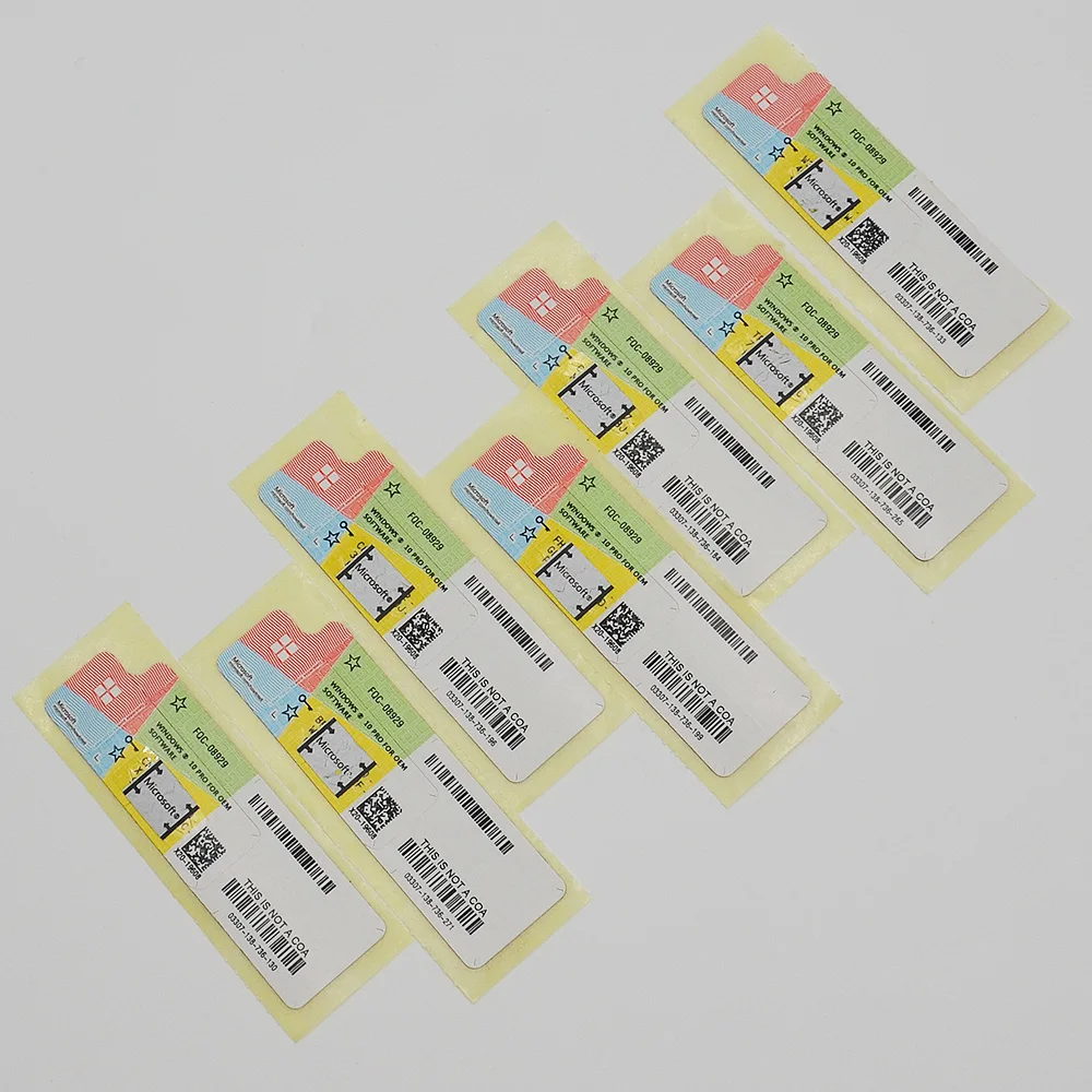 Global Online Activation Microsoft Software Windows 10 Pro COA Sticker Windows 10 Professional COA Labels
Global Online Activation Microsoft Software Windows 10 Pro COA Sticker Windows 10 Professional COA Labels
