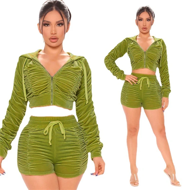 D11830 2021 autumn new style fashion solid color sexy outfits women short and crop top zipper hoodie set
D11830 2021 autumn new style fashion solid color sexy outfits women short and crop top zipper hoodie set