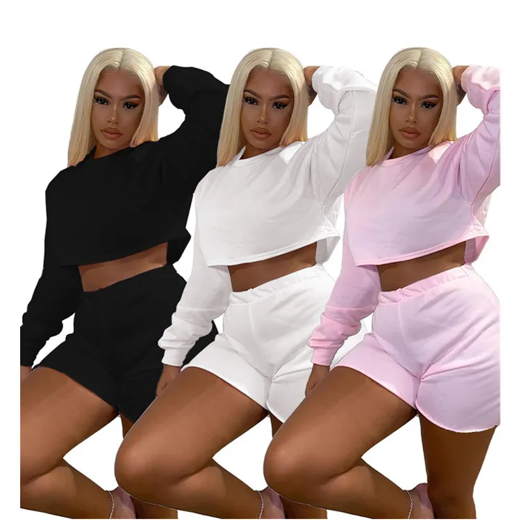 African Womens Clothes 2021 Sexy Casual Tracksuits Long Sleeve Crop Top Shorts Woman Autumn Fall 2 Two-Piece Sets Clothing, As picture
African Womens Clothes 2021 Sexy Casual Tracksuits Long Sleeve Crop Top Shorts Woman Autumn Fall 2 Two-Piece Sets Clothing, As picture
